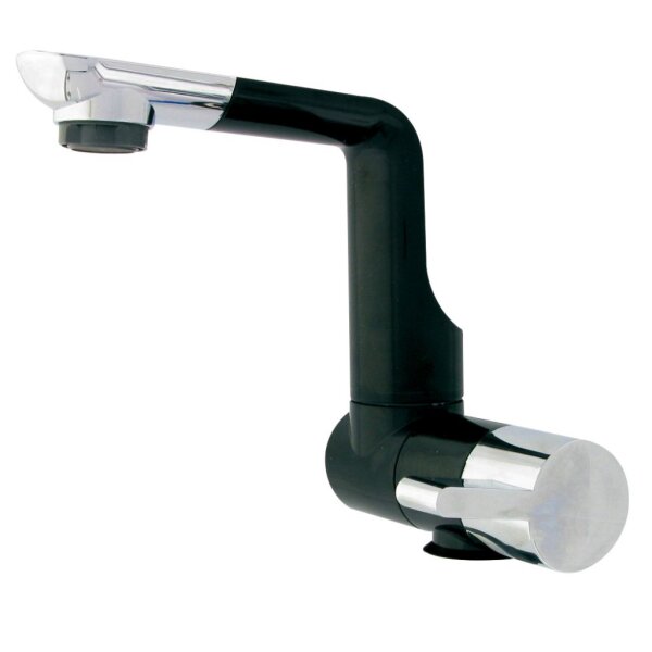 Wasserhahn Arona chrom, schwarz mit Mikroschalter