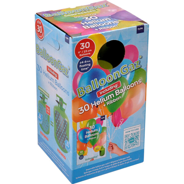 Helium-Ballon-Kit BalloonGaz 30