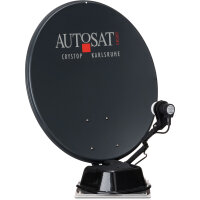 Sat-Anlage AutoSat Light S mit 1-Knopf-Bedienteil, schwarz