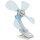 Klammer-Ventilator, 12 Volt, blau
