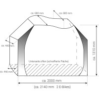 Schutzhülle Universal Zwoo für Fahrradträger bis zu 3 Fahrräder