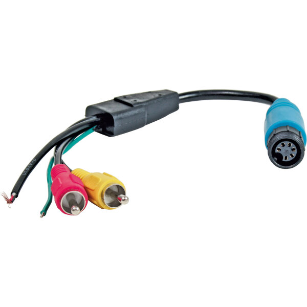 Adapter Monitor, 6-polige Schraubkupplung auf Cinchstecker