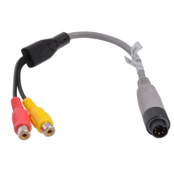 Adapter Monitor, 6-poliger Schraubstecker auf Cinchbuchsen