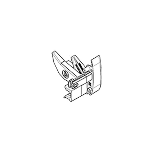 Frontblendenendkappe weiß, rechts für Markisen Dometic PW 1500 mit 12-Volt-Motor