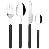Besteckset Delice, schwarz 16-teilig