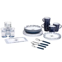 Geschirrset Blue Ocean 36-teilig
