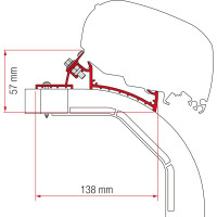 Kit Arca, Mobilvetta, K-Yacht Markisenadapter F80/65