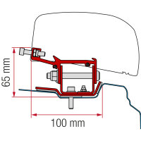 Kit Renault Trafic L1, ab 2014 Markisenadapter F40