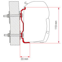 Adapter Hymer 300 ab 2016 Markisenadapter F45