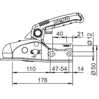 Kugelkupplung AL-KO AK 161 mit Soft-Dock
