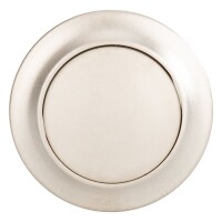 Druckknopf mit Rosette vernickelt