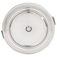 Einbaustrahler LED Touch chrom matt