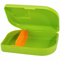 Brotbox mit Trenner lime