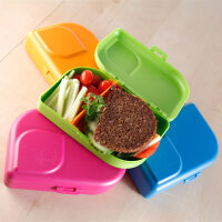 Brotbox mit Trenner blau