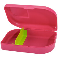 Brotbox mit Trenner pink
