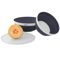 Collaps Schüssel und Sieb Set dunkelblau