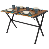 Bambus Rolltisch Chambery 110 x 70 x 70 cm