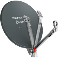 Sat-Anlage KEA 650 G, weiß mit klappbarem LNB-Arm