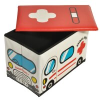Aufbewahrungsbox / Polsterhocker Krankenwagen