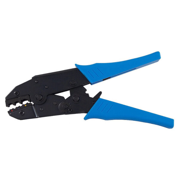 Crimpzange f. Querschnitt 0,5-6,0 mm² für isolierte Kabelschuhe und Steckverb.