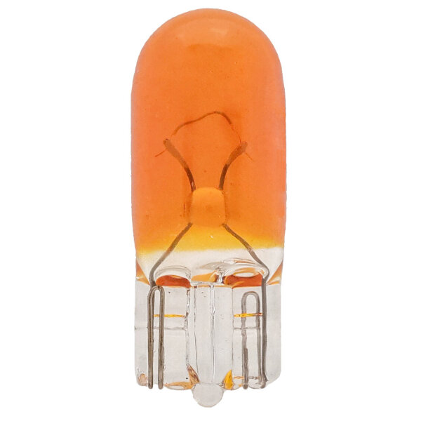 Glassockellampe 12V 5W Base W2,1x9,5d ECE WY5W orange