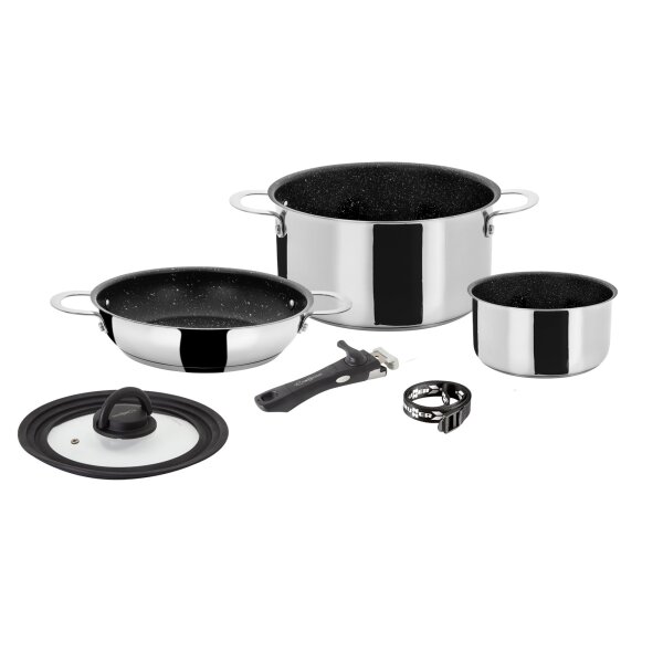 Edelstahl Kochtopfset Academy NG 5+1