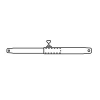 Spann und Firststab 22 mm Stahl, 200-280 cm