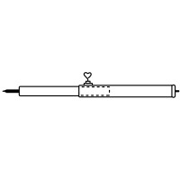 Aufstellstab 19 mm Stahl 125-200 cm