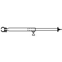 Orkanstütze 22 mm Stahl 165-260 cm