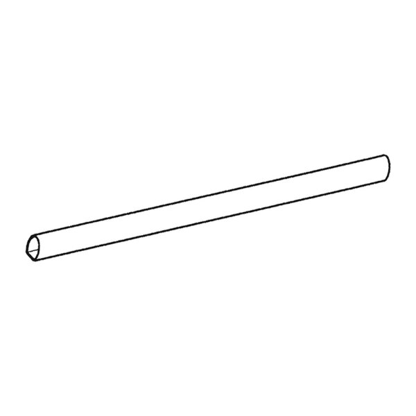 Dachreling-Schiene weiß, 3 m, oval