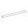 Dachreling-Schiene weiß, 3 m, oval