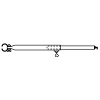 Dachhakenstange 25 mm Stahl 160-260 cm