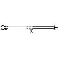 Orkanstütze 25 mm Stahl 165-260 cm