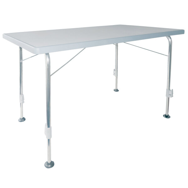 Campingtisch Stabilic 3 hellgrau 115 x 70 x 57-74 cm