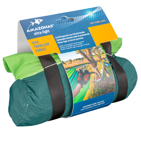 Hängematte Silk-Traveller grün belastbar bis 150 kg
